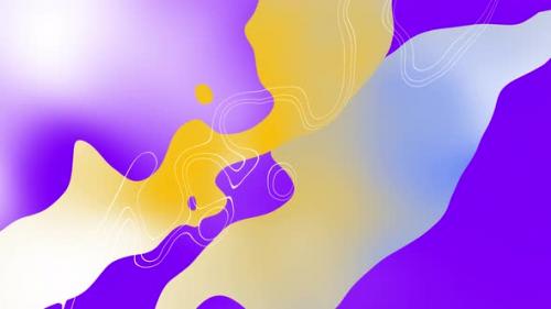 Videohive - Animated Gradient Colorful Smooth Line Wavy Background.4k Seamless Loop Animation - 36588932 - 36588932