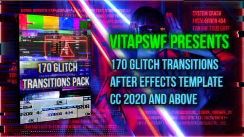 Videohive - 170 Glitch Transitions Pack - 36502715 - 36502715