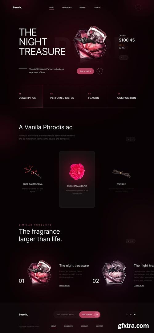 UiHut - Lancome Perfumes Landing Page - 8671