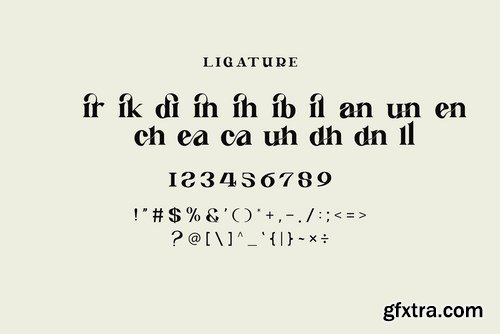 Bincal Ligature Serif Typeface