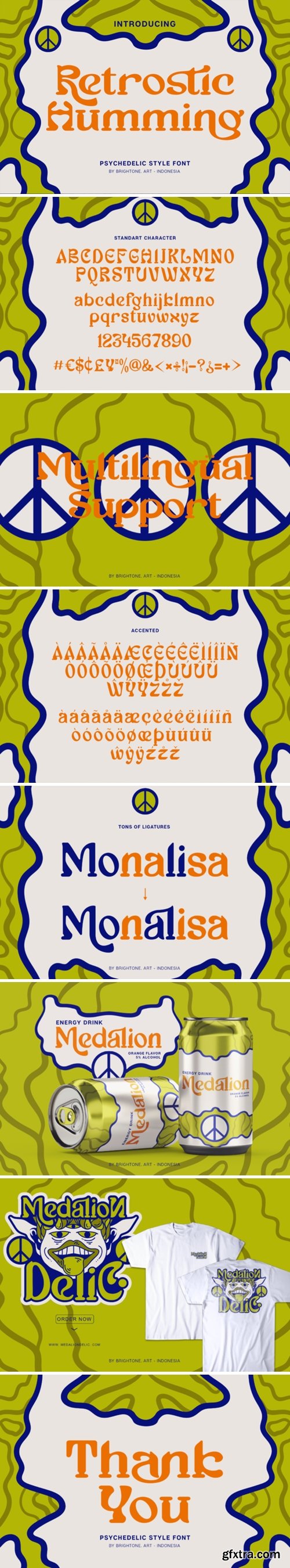 Retrostic Humming Font