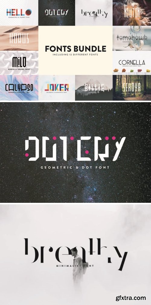 40 Fonts Bundle Vol.1 21524806