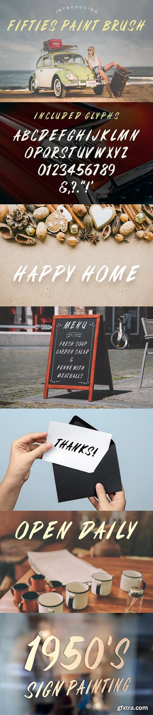 Fifties Paint Brush Font