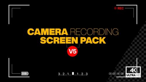 Videohive - Video Camera Recording Screen Pack V5 Alpha 4K - 36645655 - 36645655