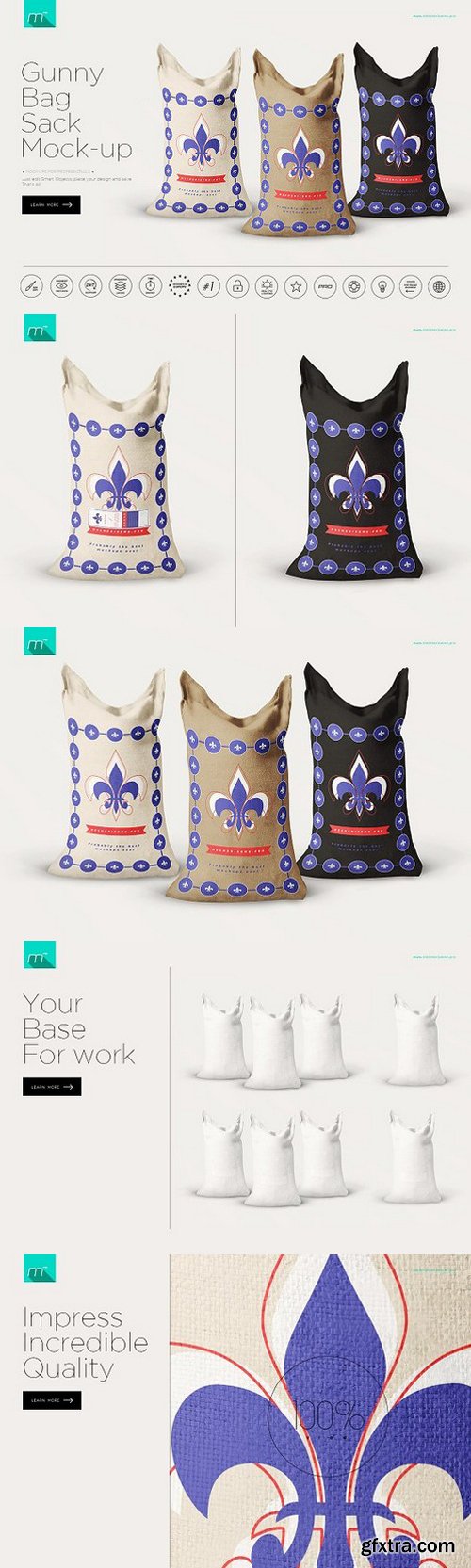 Gunny Bag Sack Mockup
