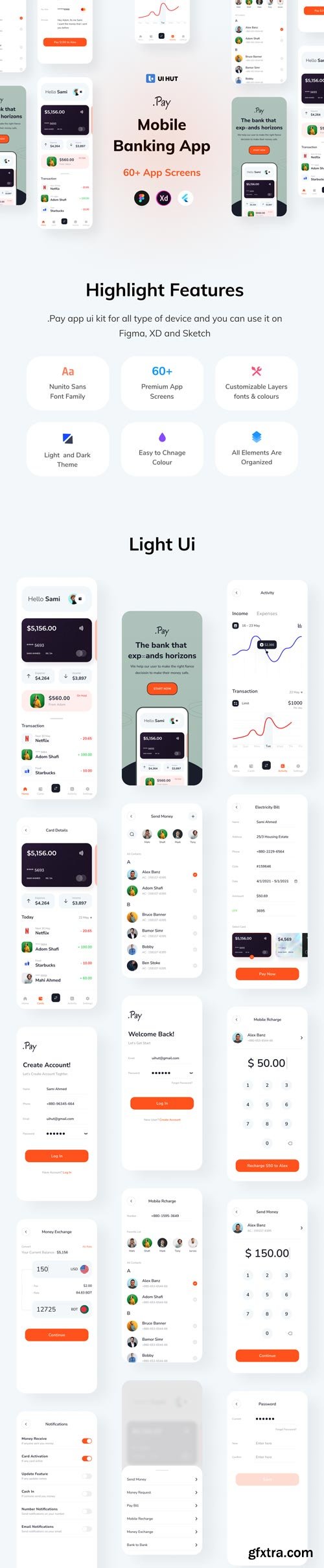 UiHut - Pay Banking App Ui Kit - 10839