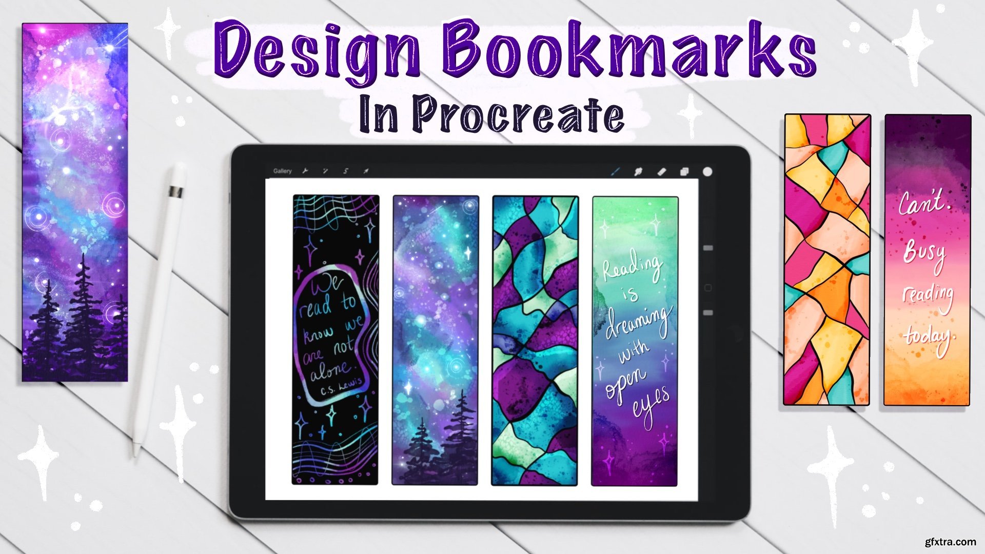 Design Bookmarks in Procreate To Use, Gift, or Sell + FREE Brushes
