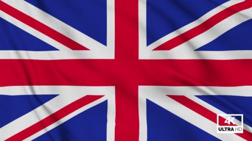Videohive - United Kingdom Flag Waving Slowly Looped - 36720151 - 36720151