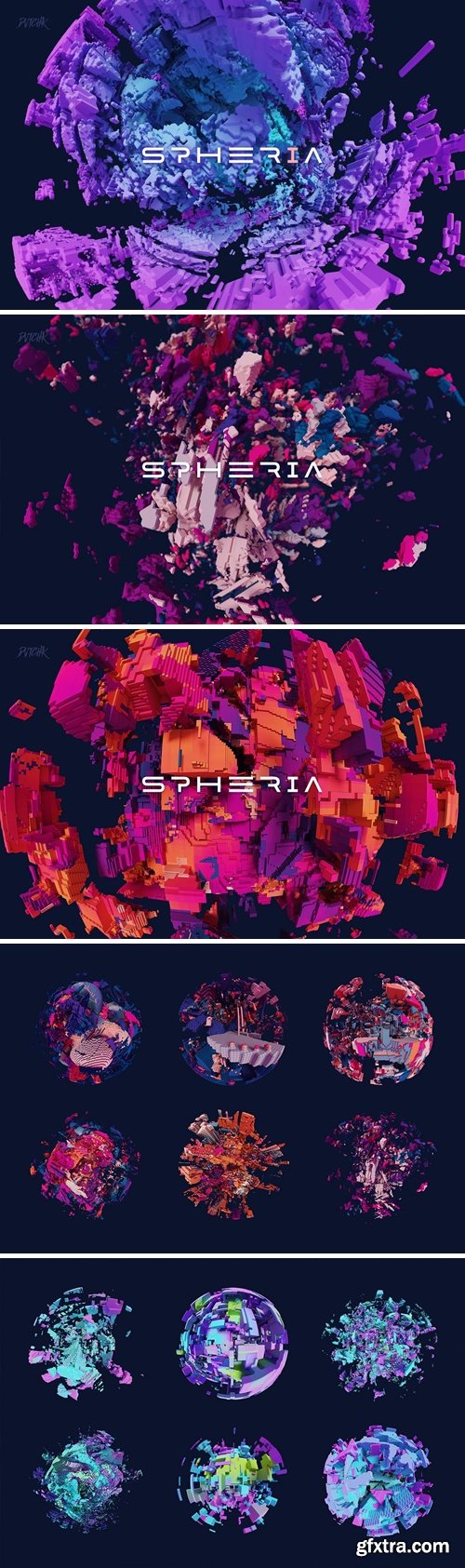 Spheria | Abstract 3D Spheres | Vol. 01