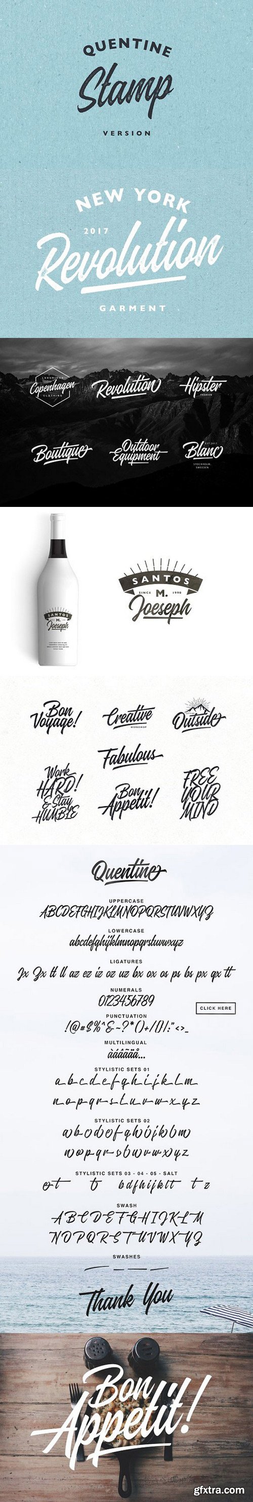Quentine Script Fonts
