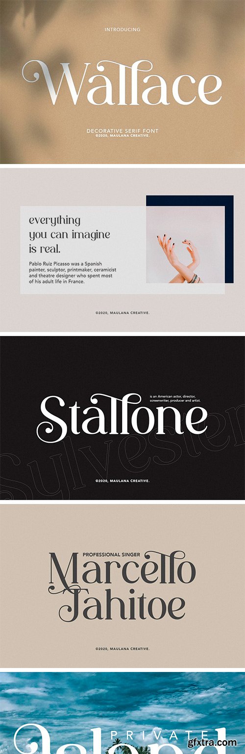 Wallace - Decorative Serif Font Wallace - Decorative Serif Font