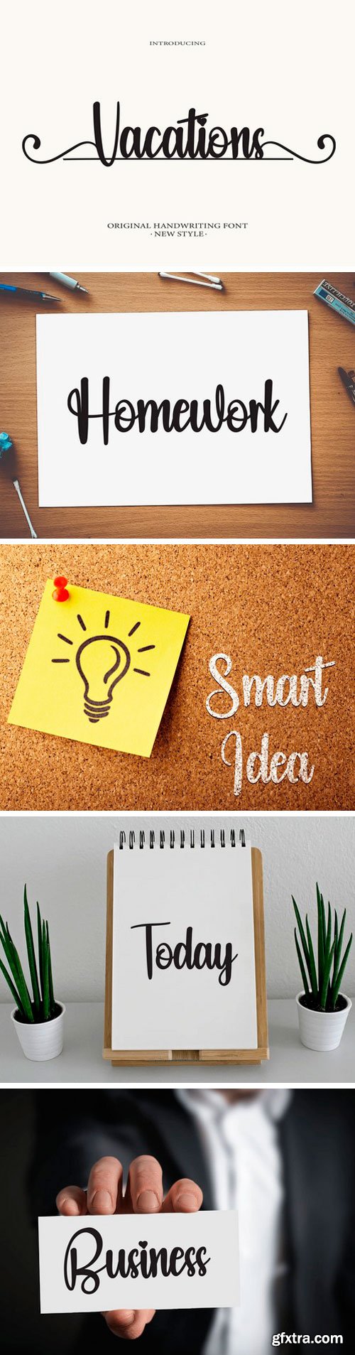 Vacation Script Font