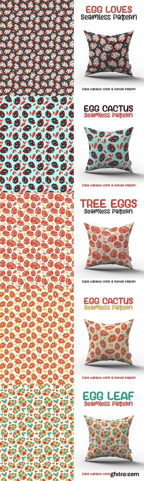 Easter Seamless Eggs Collection