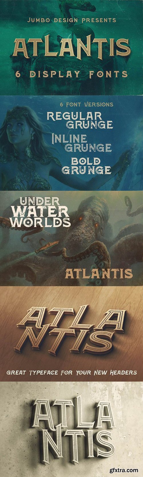 Atlantis - Vintage Style Font