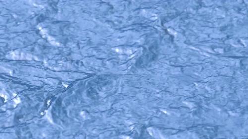 Videohive - Flowing Light Blue Color Water Surface Texture Background - 36747410 - 36747410
