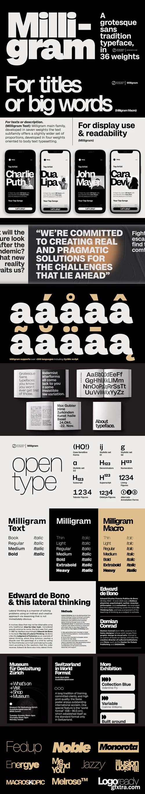Milligram Font Family