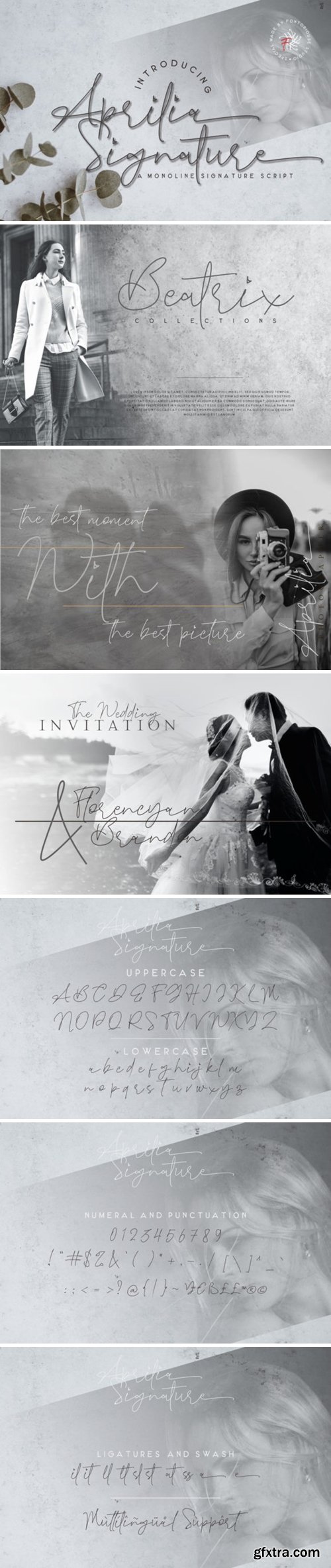 Aprilia Signature Font