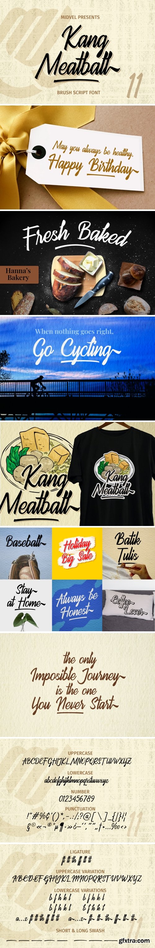 Kang Meatball Script Font