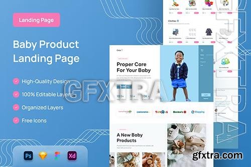 Baby Product Landing Page - UI Design PNFHXB2