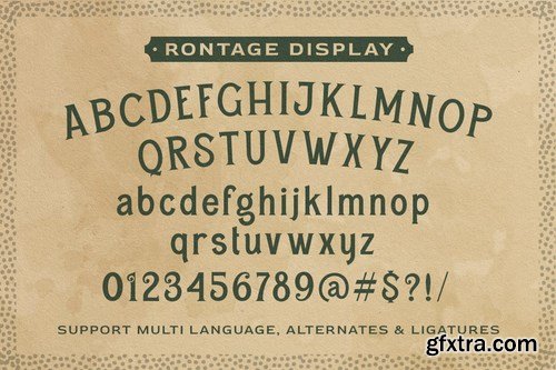 Rontage Display Font