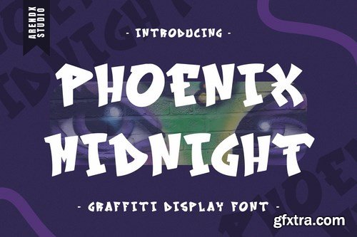 Phoenix Midnight - Graffiti Display Font
