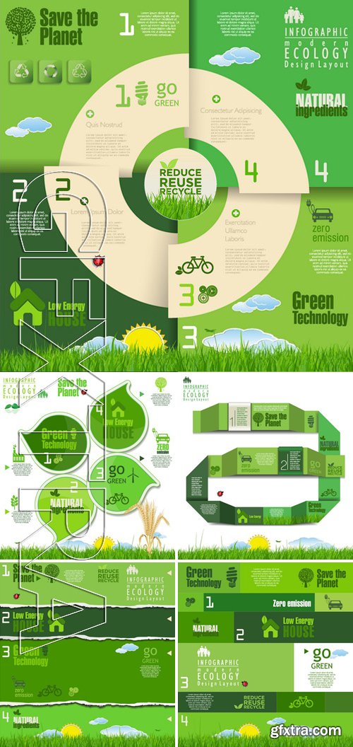 SS - Eco and Bio Infographic template 2