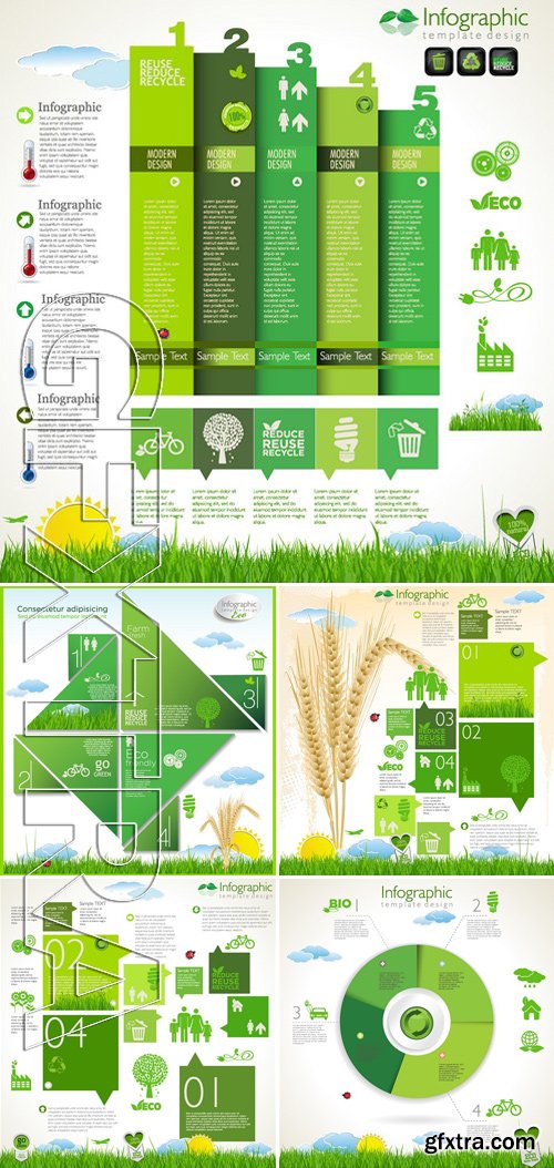 SS - Eco and Bio Infographic template 3