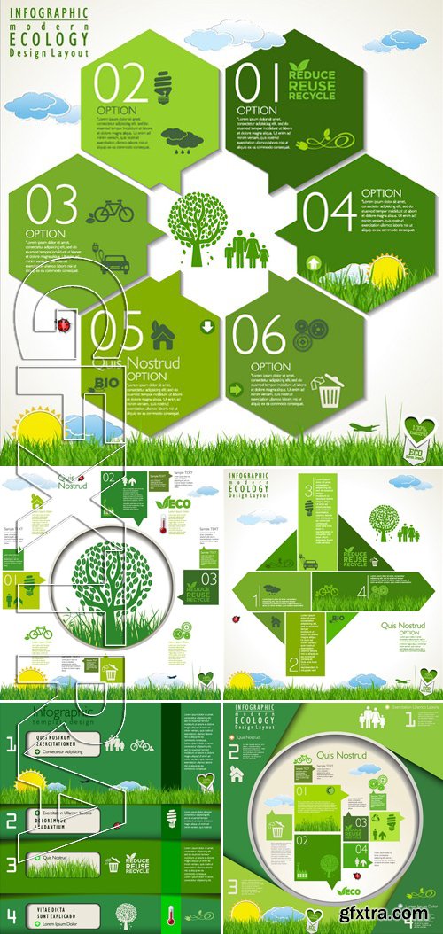 SS - Eco and Bio Infographic template 4