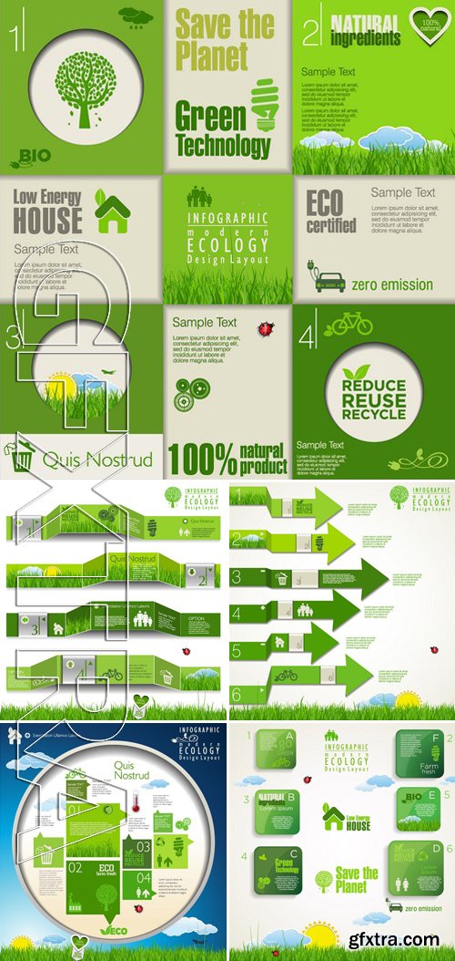 SS - Eco and Bio Infographic template 5