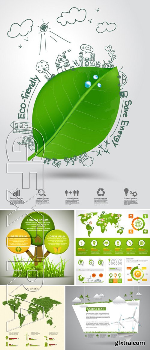 SS - Eco and Bio Infographic template 7