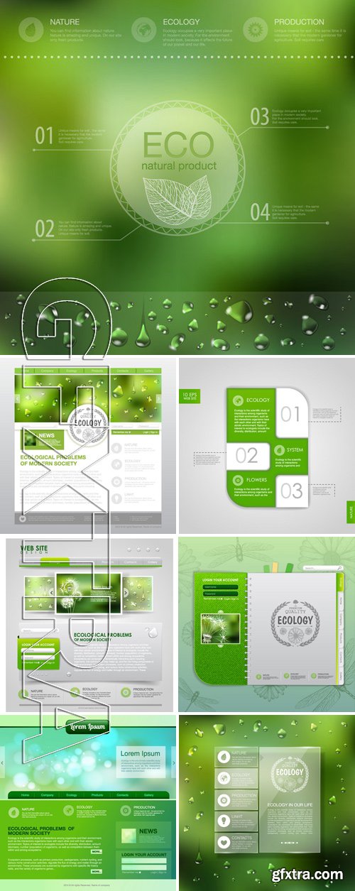 SS - Eco and Bio Infographic template 6
