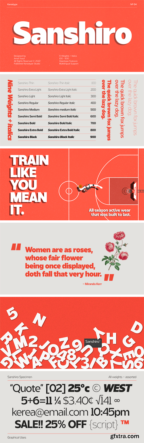 Sanshiro Font Family Sanshiro Font Family