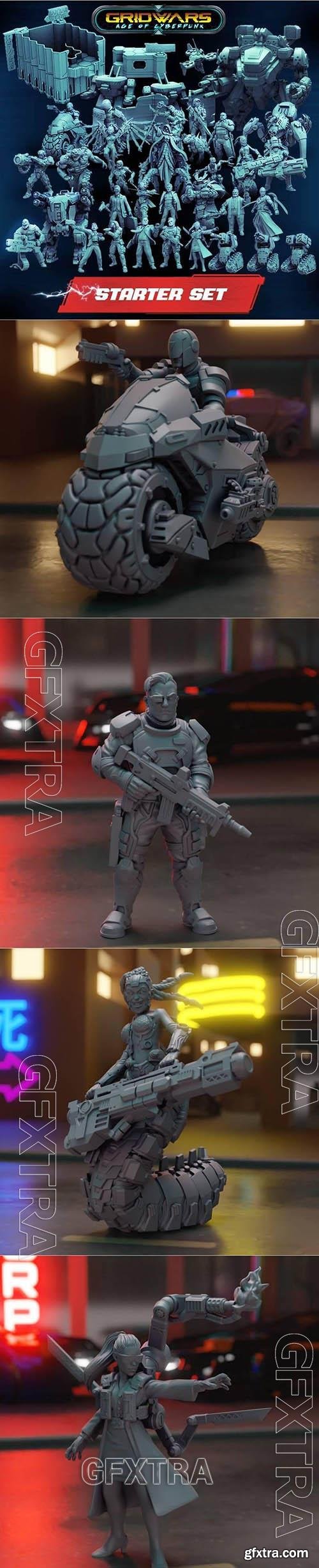 Gridwars Age of Cyberpunk 3D Printable