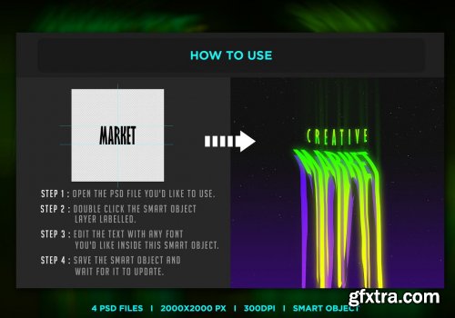 CreativeMarket - Trippy Melting Text Effects Vol.1 6434878