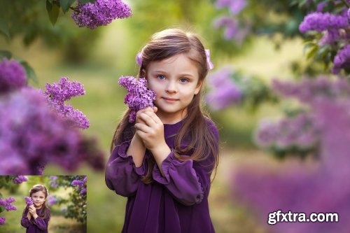 30 Lilac Photo Overlays