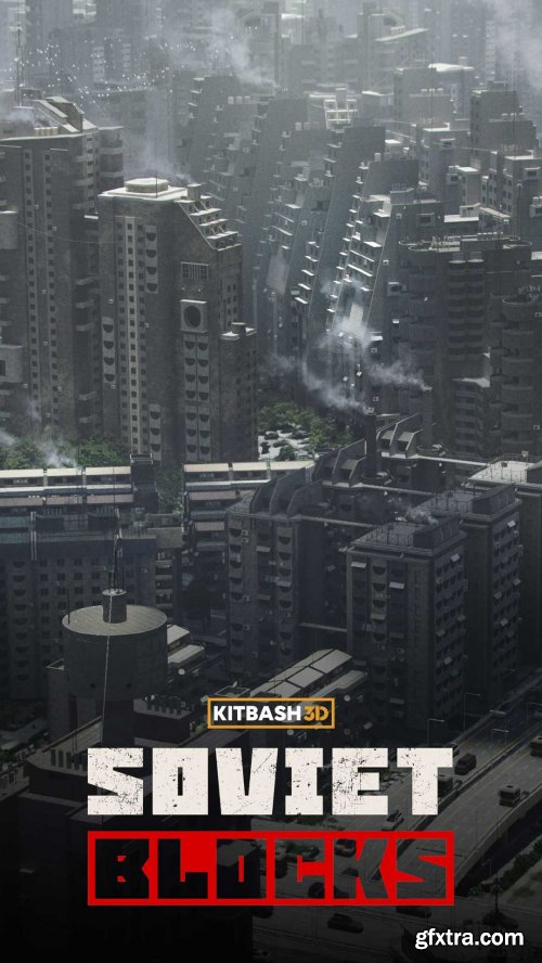 Kitbash3d – Soviet Blocks