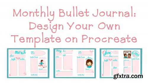  Monthly Bullet Journal: Design Your Own Template on Procreate