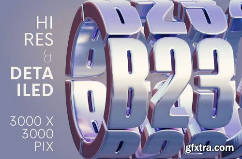 Metal Counter - 3D Lettering PNG 7072924