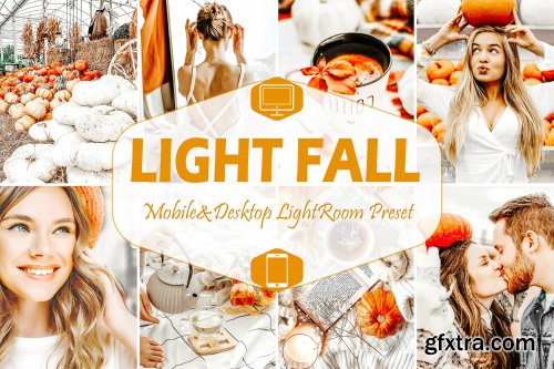10 Light Fall Mobile & Desktop Lightroom Presets 