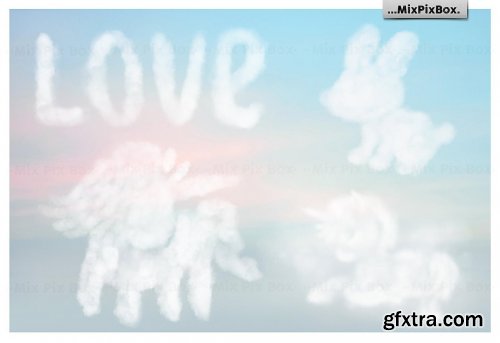 CreativeMarket - Funny Clouds Photo Overlays 6043289