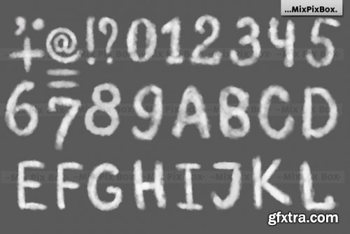 CreativeMarket - Cloud Alphabet Photo Overlays 6043491