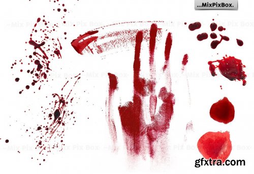 CreativeMarket - Blood Photo Overlays 5326599