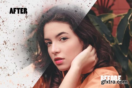 Abstract painting photo effect