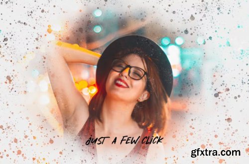 Abstract painting photo effect