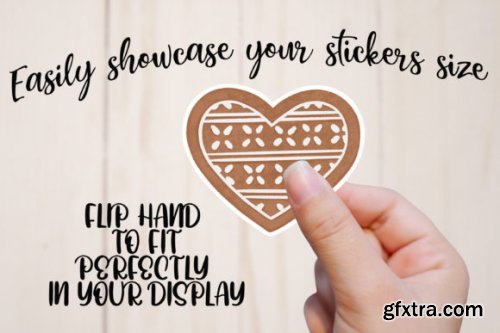  Sticker Mockup | Hand Mock Up