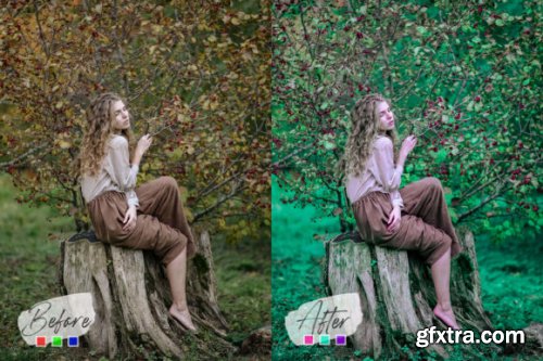  Aloe Vera Mood Photoshop Actions, LUTs