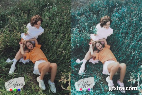  Aloe Vera Mood Photoshop Actions, LUTs