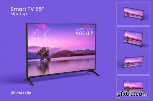  Realistic Smart TV Photoshop Mockup