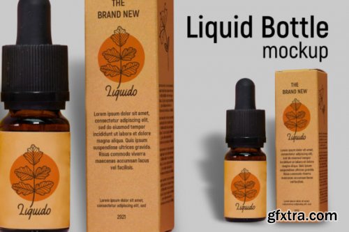  Liquid Bottle | PSD Mockup