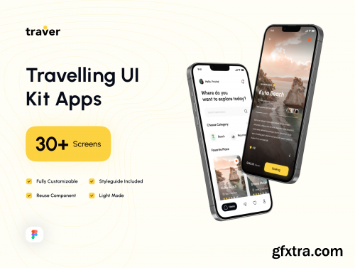 Traver - Traveling UI Kit Apps